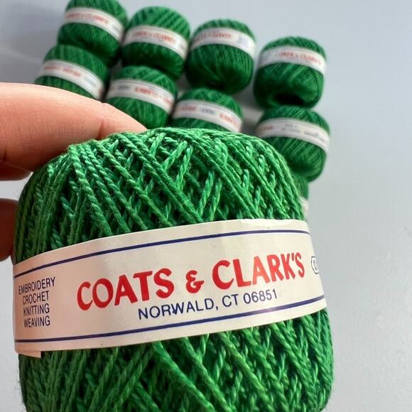 Coats & Clark's Thread Pearl Cotton Size 5 11 Rolls Of 50 Yards Hunter's Green - Picture 4 of 8